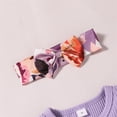 thumbnail image 3 of zuwimk Toddler Girl Clothes,Little Girl's Long Sleeve Cartoon Pullover Shirt and Jeans Pants Outfit Set Purple, 3 of 5