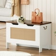 thumbnail image 2 of Versatile Wooden Storage Chest Bench with Safety Hinge for Living Room & Bedroom, 2 of 8