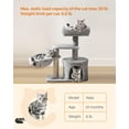 thumbnail image 4 of FEANDREA Cat Tree, Small Cat Tower, Cat Condo, Kitten Activity Center with Scratching Post, 4 of 7