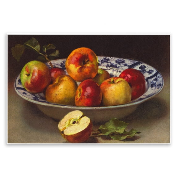 Stupell Industries Mixed Apples Still Life Food & Beverage Painting Unframed Art Print Wall Art, 15 x 10