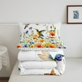 thumbnail image 5 of Erosebridal Hummingbird Comforter Sets,Colorful Floral Flower Comforters & Duvets,Animal Wildlife Bedroom Decor,Breathable,Reversible,2pcs, 5 of 7