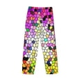thumbnail image 5 of Disketp Colorful Tie Dye Stained Glass 3 Men'S Pajama Pants - Ultra Soft Fleece Sleep And Lounge Pants (Size: S-Xxl), 5 of 9