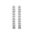 thumbnail image 3 of Dazzlingrock Collection Round Lab Grown White Diamond Inside Out Hoop Earrings for Women (0.22 ctw, Color H-I, Clarity SI2) in 10K White Gold, 3 of 5