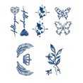 thumbnail image 3 of 15 Pegatinas Tótem Falsas Impermeables La Serie Flower & Letter para Adultos, 3 of 9