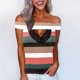 thumbnail image 2 of Camisetas de moda para mujer, Top informal de verano, camisa con costuras de encaje hueco, Top de Color sólido con un hombro Pompotops hkajfhjk473844, 2 of 5