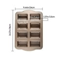 thumbnail image 2 of Bakeable Baking mold Baked Square 8 Even Nonstick Mould Mini Pound Cake Mould Cheese Cake Mould, 2 of 5
