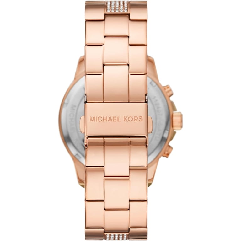 Michael Kors BRYNN フルパヴェ ローズゴールド Michael Kors Oversized Brynn Pave Rose Gold-Tone Ladies Watch
