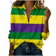 thumbnail image 1 of Blusas de Manga Larga para las Mujeres Imprimidas Chaqueta de Cárdigan, Abrigo de Denim Suelto Casual para el Invierno de la Primavera, 1 of 5