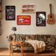 thumbnail image 5 of 4 Uds Tatuaje Publicidad Placa Metal Vintage Pintura Hierro Rectangular 20x30cm, 5 of 9