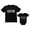 Black, variant on Gun and Son of a Gun Daddy and Me Matching Set T-Shirt & Bodysuit Outfits Dad Navy X-Large / Son Navy Newborn (0-3M)