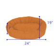 thumbnail image 2 of Dog Bed  Soft Comfortable Sleeping Mat  Personalized Bedding Supportive Cushion Custom Embroidered  Small Brown, 2 of 4
