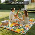 thumbnail image 4 of Orange Lemons Outdoor Rug for Patio/Deck/Porch, Non-Slip Large Area Rug 6 x 9 Ft, Summer Botanical Pastoral Elegant Indoor Outdoor Rugs Washable Area Rugs, Reversible Camping Rug Carpet Runner, 4 of 8