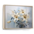 thumbnail image 2 of Designart "Whispers Of Pure Lily Beauty In Beige And Gold" Lilies Floater Framed Wall Art Living Room, 2 of 5