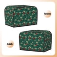 thumbnail image 3 of Lsque Green Background With Ho Print 2 Slice Toaster Cover , Kitchen Appliance Dustproof Protector , Toaster Protector Dustproof Kitchen Appliance Cover, 3 of 7