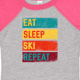 thumbnail image 4 of Inktastic Skiing Eat Sleep Ski Repeat Boys or Girls Baby Bodysuit, 4 of 5