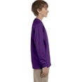 thumbnail image 2 of G240B Gildan Youth Ultra Cotton Long-Sleeve T-Shirt Purple XL, 2 of 2