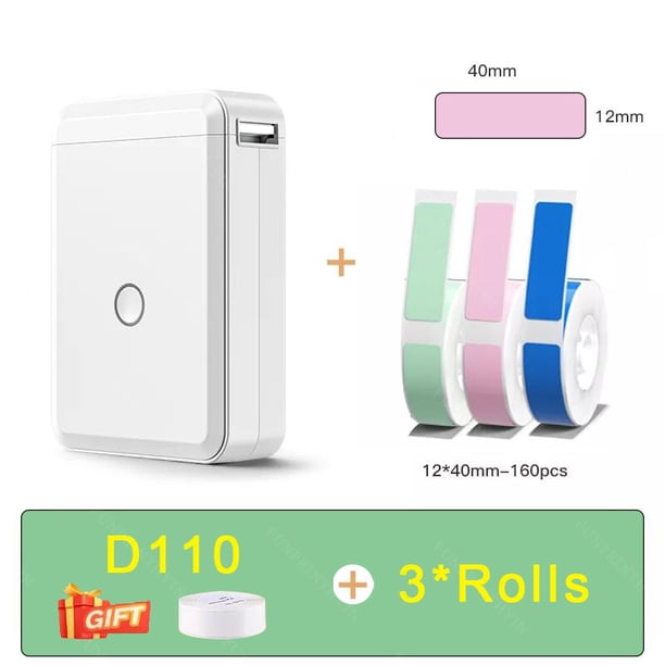 Niimbot-Mini impresora térmica de etiquetas adhesivas D101 D11 D110, máquina portátil de bolsillo sin tinta, 12-15mm para teléfono móvil