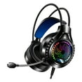 thumbnail image 2 of OEFNTAC Headphones Bluetooth Headphones Headphones Wireless Headworn Computer Gaming Earphones Wired Earphones Illuminated 3.5mm USB Powered Gaming Earphones Ergonomic Comfortable, 2 of 7