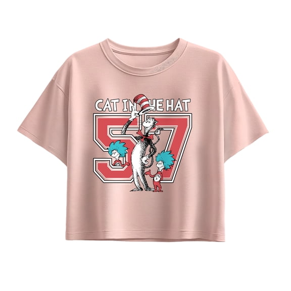 The Cat in the Hat - Cat in the Hat Jersey - Youth Girls Boxy T-Shirt