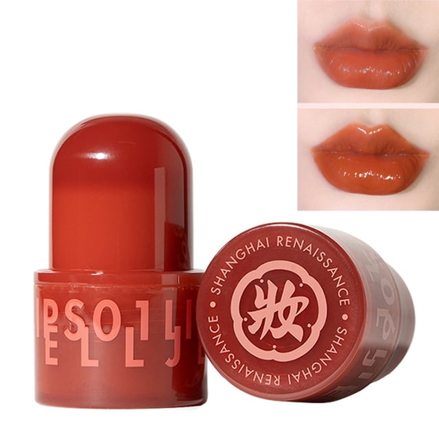 Lápiz labial He Zhuang Lip Jelly Brillo labial hidratante Brillo labial Aceite labial hidratante Brillo labial Textura gelatinosa de larga duración Lápiz labial labial