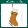 thumbnail image 3 of Clearance Under $6 Ruffled Christmas Stocking, Gold Velvet Xmas Stocking with White Cuff, Large Hanging Stocking for Fireplace Tree Holiday Decor, 1PC, 3 of 5