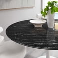 thumbnail image 7 of Modway Lippa 60" Round Artificial Marble Dining Table in White Black, 7 of 7