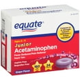 Equate Junior Strength Acetaminophen Grape Flavor Tablets, 160 mg, 24