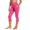 Hot Pink, variant on Girls Gray Capri Leggings High Waisted with Pockets Active Kids Polyester Blend Sizes 120-160,Size 12 T