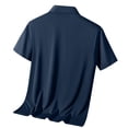 thumbnail image 4 of Xunlbb Men's Shirts Mens Casual Button Down Shirts Mens Fashion Casual Solid Pullover Round Neck Buttons Short Shirts on Clearance, M-3XL, 4 of 4