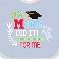 thumbnail image 4 of Inktastic My Mommy Did It and She Did It for Me with Graduation Cap Boys Baby Bib, 4 of 4