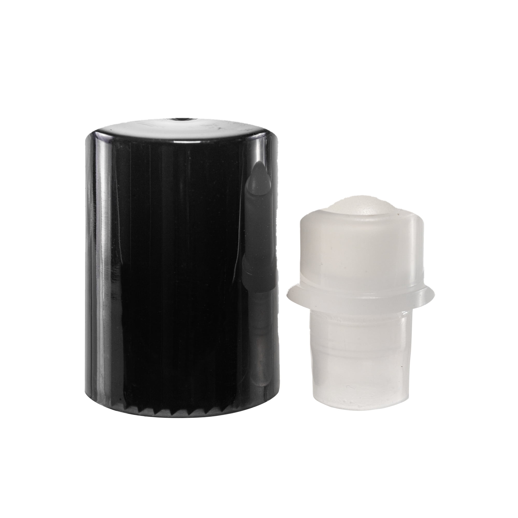 Glass Roll on Bottle 10 ML w/ Plastic Cap and Roller Refillable (Case of 144)