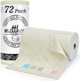 thumbnail image 1 of Matthew Rouleau de Chiffon de Nettoyage en Microfibre 72 Paquets (12 Pouces x 12 Pouces) Serviettes en Papier Réutilisables & Serviettes Lavables à Déchirer, Chiffons de Nettoyage Ultra Absorbants Sans Peluches & Sans Traces pour Verre, Lave-Vaisselle, Salle de Bain, Voitures-Beige, 1 of 7