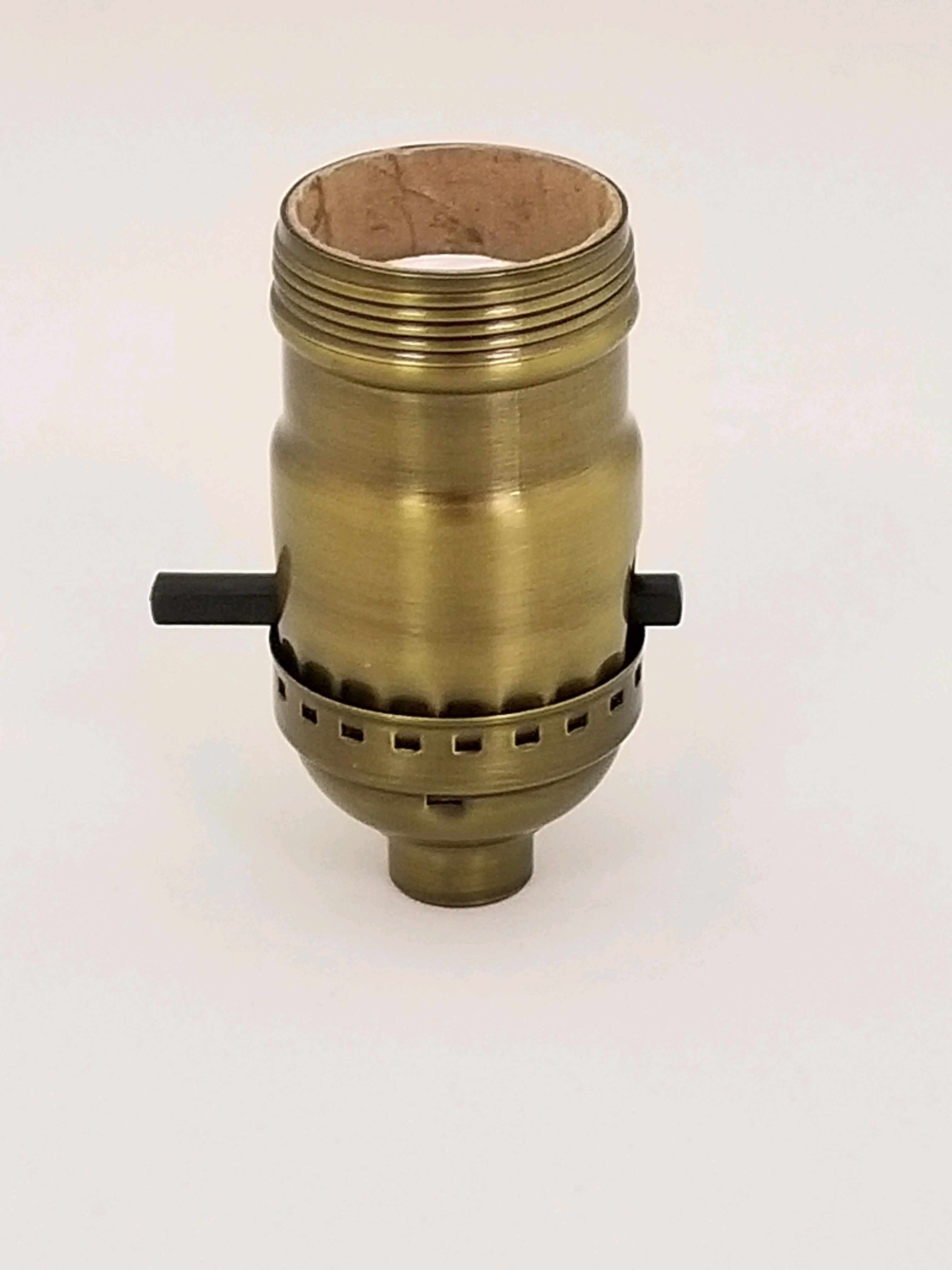 B&P Lamp® Brass Early Electric Style Lamp Socket, Antique Brass Finish ...