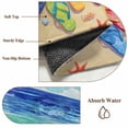 thumbnail image 5 of Summer Beach Large Area Rugs 6x9 ft Sea Beach Slippers Sea Stars Washable Rug Non Slip Indoor Carpet Absorbent Floor Mat for Living Room Bedroom Dining Room, 5 of 9