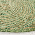 thumbnail image 3 of SAFAVIEH Cape Cod Bora Geometric Area Rug, Green/Natural, 4' x 6' Oval, 3 of 11
