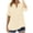 Beige, variant on Womens Tops, Duoif Cut Out Casual Top, Loose Solid Color Blouse Shirts for Women Navy S