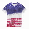 thumbnail image 4 of kpoplk Girls Boys 4th of July American Flag Patriotic USA Shirt Kids Independence Day Tops Girl Short Sleeve Fashion Outfit(Hot Pink,4-5 Y), 4 of 4