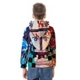 thumbnail image 2 of Demon Slayer Youth Hoodies Boys Girls 3D Printed Sweatshirt Fall Winter Clothes Long Sleeves Pullover Sweater L, 2 of 6