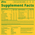 thumbnail image 6 of Grüns Kids Superfood Greens Gummies, Made with 60 Organic Ingredients, 20+ Vitamins & Minerals, Prebiotics, Adapotgens, Spirulina & Chlorella, Ages 2+, 12 Servings, 6 of 9