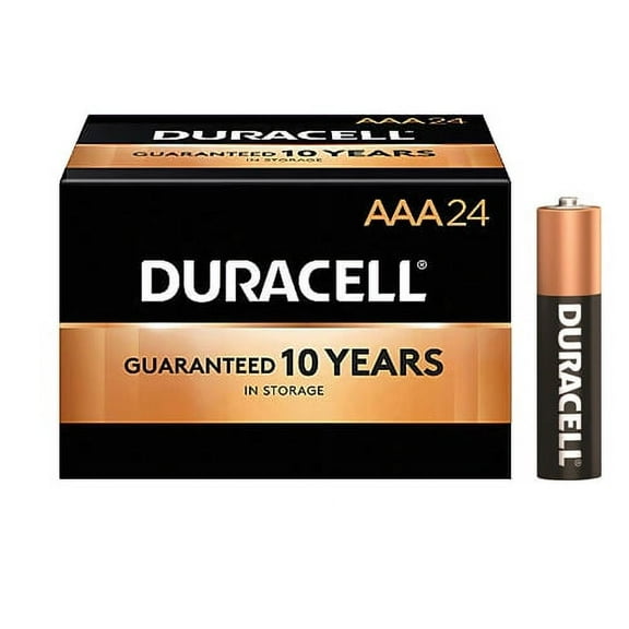 24-Pack AAA Duracell Coppertop MN2400 Alkaline Batteries
