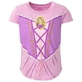 thumbnail image 4 of Disney Princess Moana Rapunzel Jasmine Toddler Girls 4 Pack T-Shirts Toddler to Big Kid, 4 of 5