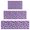 Purple Butterfly Pattern, variant on Purple Butterfly Pattern Kitchen Rugs Sets Of 3,Kitchen Runner Rugs Non Skid Washable,Decorative Kitchen Floor Mats for Kitchen,Sink,Laundry,17"x30"  17"x47"   17"x59"
