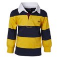 thumbnail image 1 of Sportoli Polo à Manches Longues à Larges Rayures en Coton 100 % pour Garçons - Or (Taille 8), 1 of 7