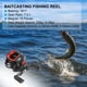 thumbnail image 5 of Carrete de pesca Baitcasting Uxcell para zurdos, perfil bajo, relación de engranaje 8.1:1, rojo y negro, 5 of 6