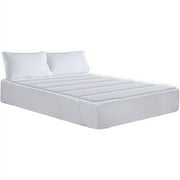 Ultrasoft Fleece Pillow Bed Mattress Pad, White