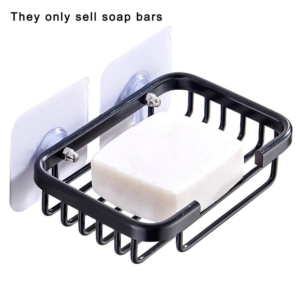 Free Shipping Bronze So.. mDesign Suction Bar Soap Holder for Bathroom Shower 