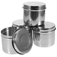 thumbnail image 2 of 4Pcs Stainless Steel Food Containers Food Sample Boxes Food Storage Containers for School Canteen, 2 of 4