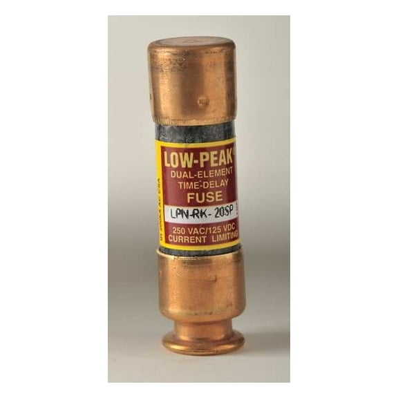 UL Class Fuse, RK1 Class, Time-Delay, 20A, 250V AC, Non-Indicating LPN-RK-20SP