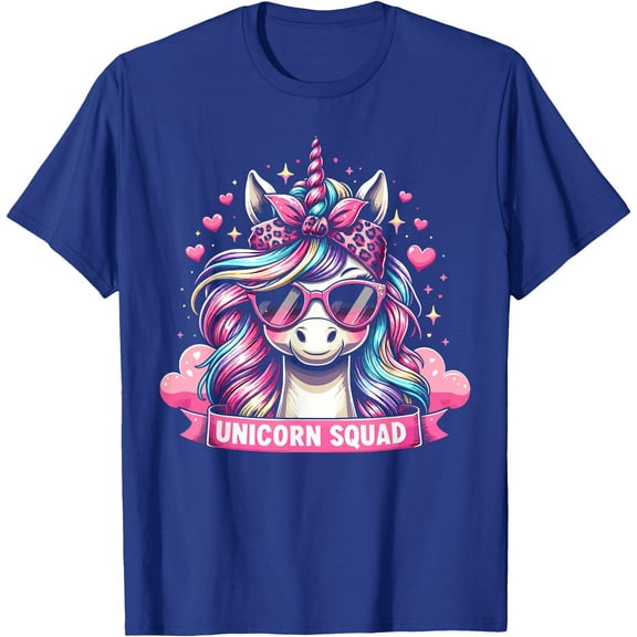 Graceful Unicorn Squad leopard Bandana Unisex T-Shirt for Men Women Kids Toddler