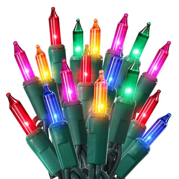 Luces de Navidad ODEETRONIC Multicolor 6.6 m 100 Bombillas 120V